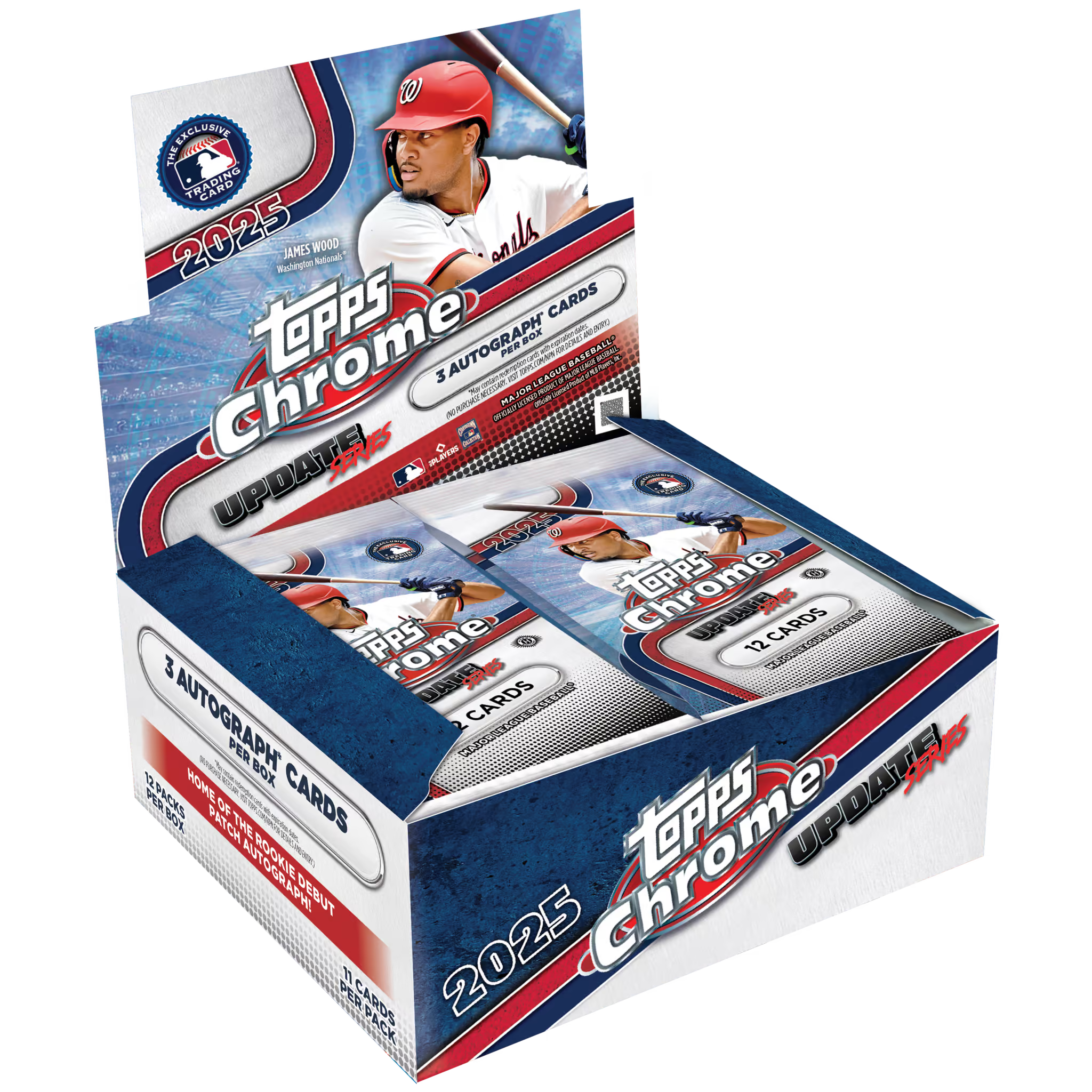 2025 Topps Chrome Update Baseball Hobby Jumbo Factory Sealed Box