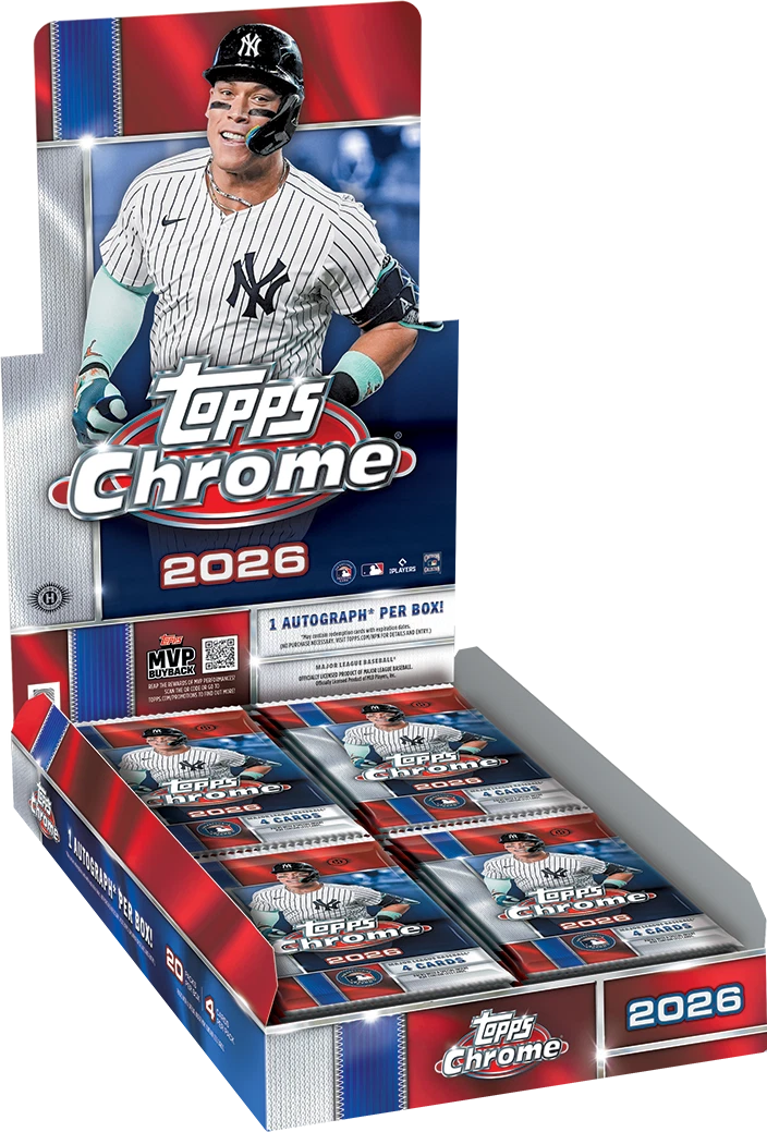 2026 Topps Chrome Baseball Factory Sealed Hobby Box