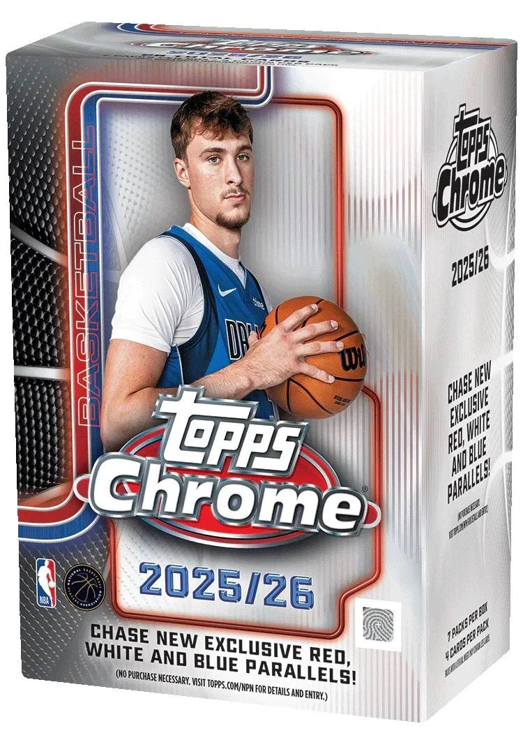 2025/26 Topps Chrome Basketball Factory Sealed Value Blaster Box